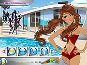 Флеш игра онлайн Pool Party Dress Up